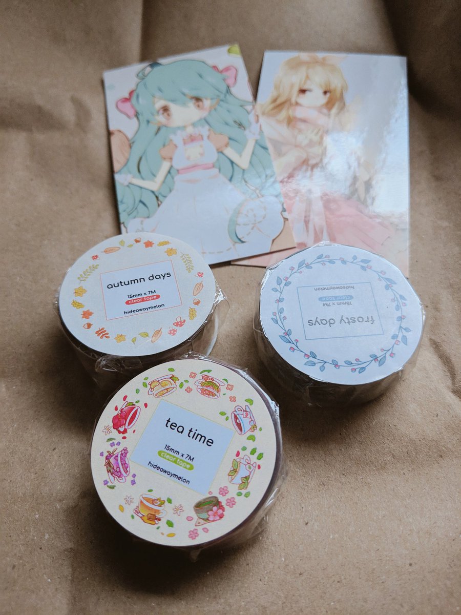 Guys.. look at how CUTE these washi tapes are ✨?? By @HydeTweets bless and thank you. I CRY. 