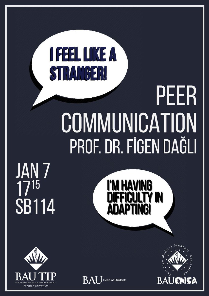 On January 7th we will be using psychodrama to increase empathy, communication, and understanding with the mentorship of Professor Figen Şahin Dağlı! We’re waiting all of you. Stay with the blue spirit of EMSA 🐢💙