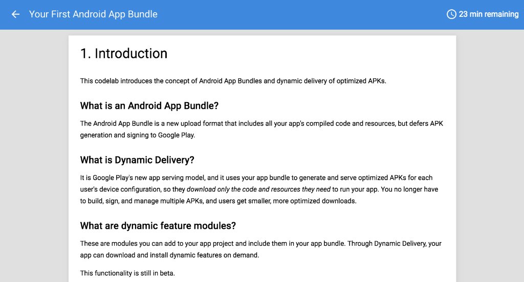 AndroidDev's tweet image. Build your first Android app bundle with dynamic delivery before the year end!

Learn how in this #androidcountdown 👉 bit.ly/2ERwMPM