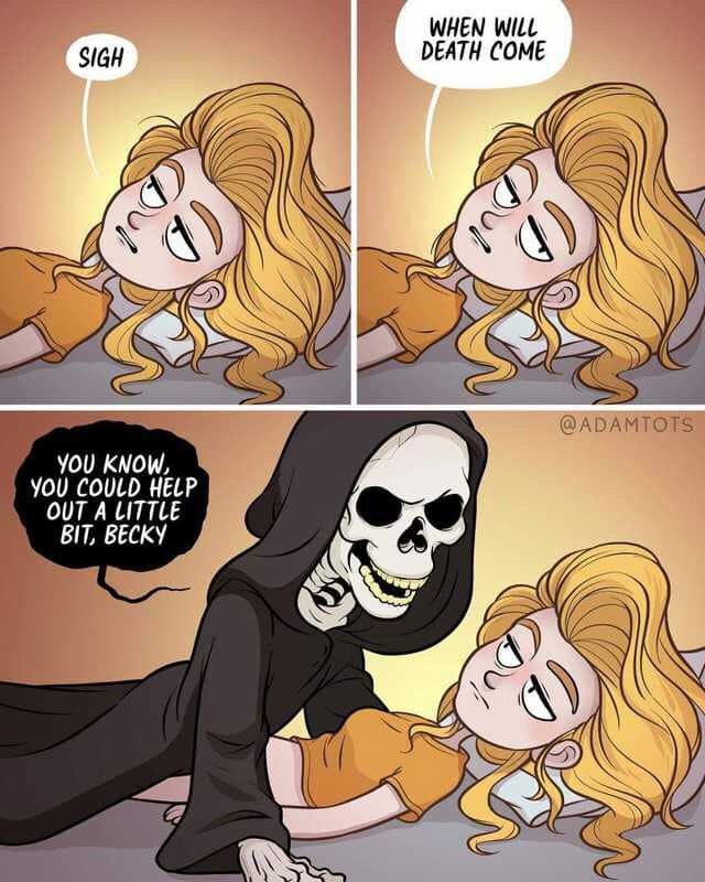 Cody_Perez's tweet photo. Happy Sunday you fucking sinners!! 😈 #Funny #Meme #Death #CumFaster #FunnyMeme #DeathMeme https://t.co/FoCzcvin3F