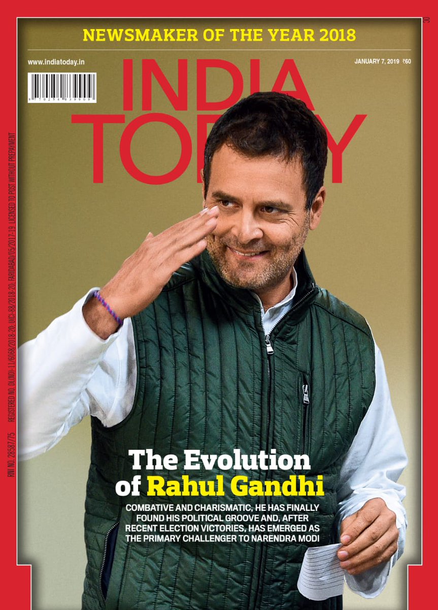aroonpurie's tweet photo. If Rahul Gandhi wants to be the king of the political jungle he has to transform from being a pit-bull to a lion. Has to present alternative vision of India, needs to say more than just that Modi didn’t live up to his promise.
#NewsmakerRahulGandhi https://t.co/XNm2D8bBEe