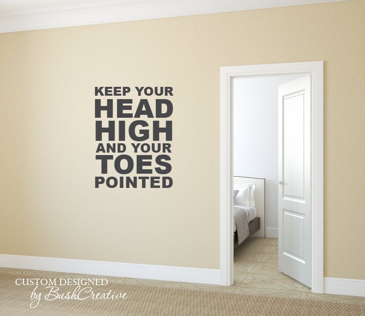 BushCreative's tweet image. Excited to share the latest addition to my #etsy shop: Dance Dancer Wall Decal keep your head high and your toes pointed 035 etsy.me/2LE0R6U #housewares #homedecor #walldecal #inspirationaldecal #wallquote #wallsticker #wallgraphic #decal #vinyldecal