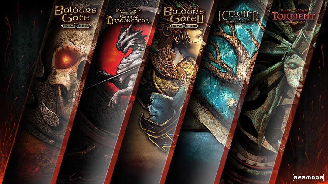 BeamdogInc's tweet photo. Prepare for the New Year by gifting yourself the Infinity Engine Enhanced Editions and #NeverwinterNights: Enhanced Edition on @GOGcom!

Save up to 75% off #BGEE, #IWDEE, #PSTEE, and all their DLC, and up to 33% off #NWNEE and all its DLC!

https://t.co/7icBCUbIb6 https://t.co/hG9RdYAI22