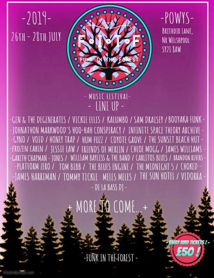 with 209 days until the funk begins here is the official line up poster!!! we’ve got some amazing artists so far with many more to come!!! tickets are linked in the bio and don’t forget our volunteering posts are open if you fancy getting some hands on festival experience!!! 💫