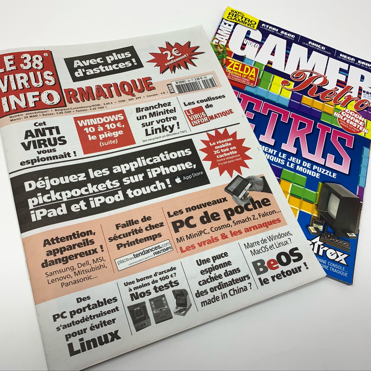 gouaig's tweet photo. Voici les deux publications « papier » dont j’achète chaque numéro 📰 :
#VirusInformatique et #VideoGamerRetro
Et vous ? https://t.co/XrPWVaVCLg