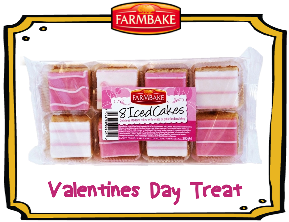 FarmbakeIreland's tweet photo. mmmm….pink and white Iced Cakes…the perfect treat for Valentines Day! #TGIF #ValentinesDay #Cake #LittleTreat #Valentine https://t.co/fDGDOXG1Tz