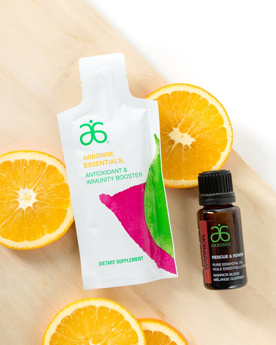 arbonne's tweet photo. Two products that can help you stand strong in the midst of changing seasons: The Antioxidant &amp; Immunity Booster and Rescue &amp; Renew Warrior Blend! https://t.co/HiKzaVR4cn #Arbonne #ArbonneEssentials #Vegan #GlutenFree #ArbonneNutrition #Nutrition #RescueandRenew #EssentialOils https://t.co/crxPnYdxG2