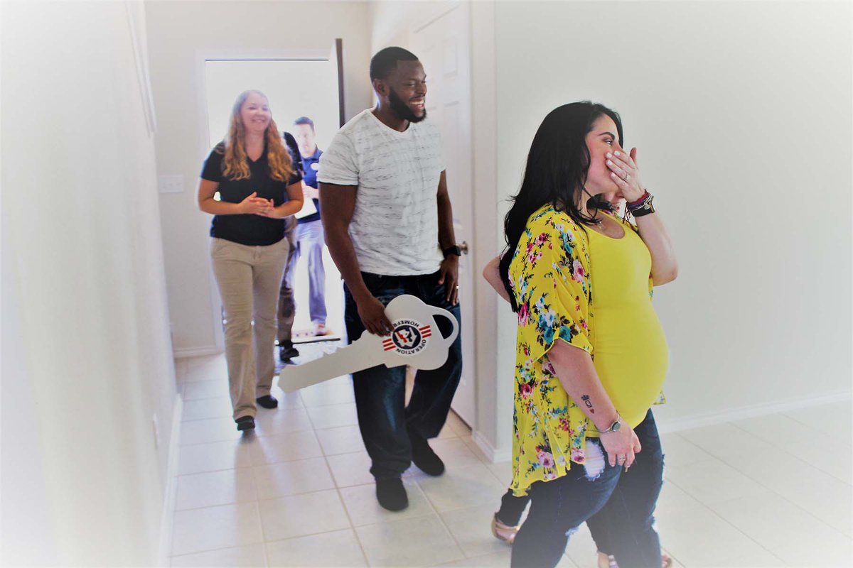 Op_Homefront's tweet photo. 2018 Favorite Moments: Deidrick Caesar & family were our first Transitional Homes for Community Reintegration family made possible by the A. James & Alice B. Clark Foundation, helping veterans achieve stability after military service: https://t.co/DQA9IhIRJl #GivingStrength https://t.co/d1ZSJ8UyYh