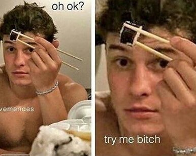 AishaKick's tweet image. When the teacher say you can't eat inside the clasroom:
Also me: