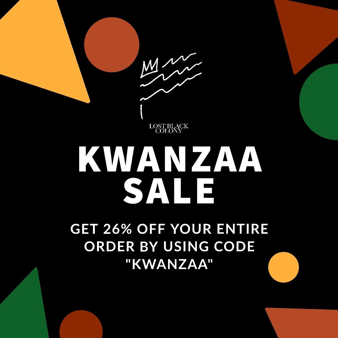 lostblackcolony's tweet photo. Just a few days left of our Kwanzaa Sale! Make sure you take advantage! #LostBlackColony #LBC #BlackKings #BlackQueens #Melanin #SupportBlackBusiness #Creatives #Teespring #TShirts #PanAfrica https://t.co/n1wvEIsT9D