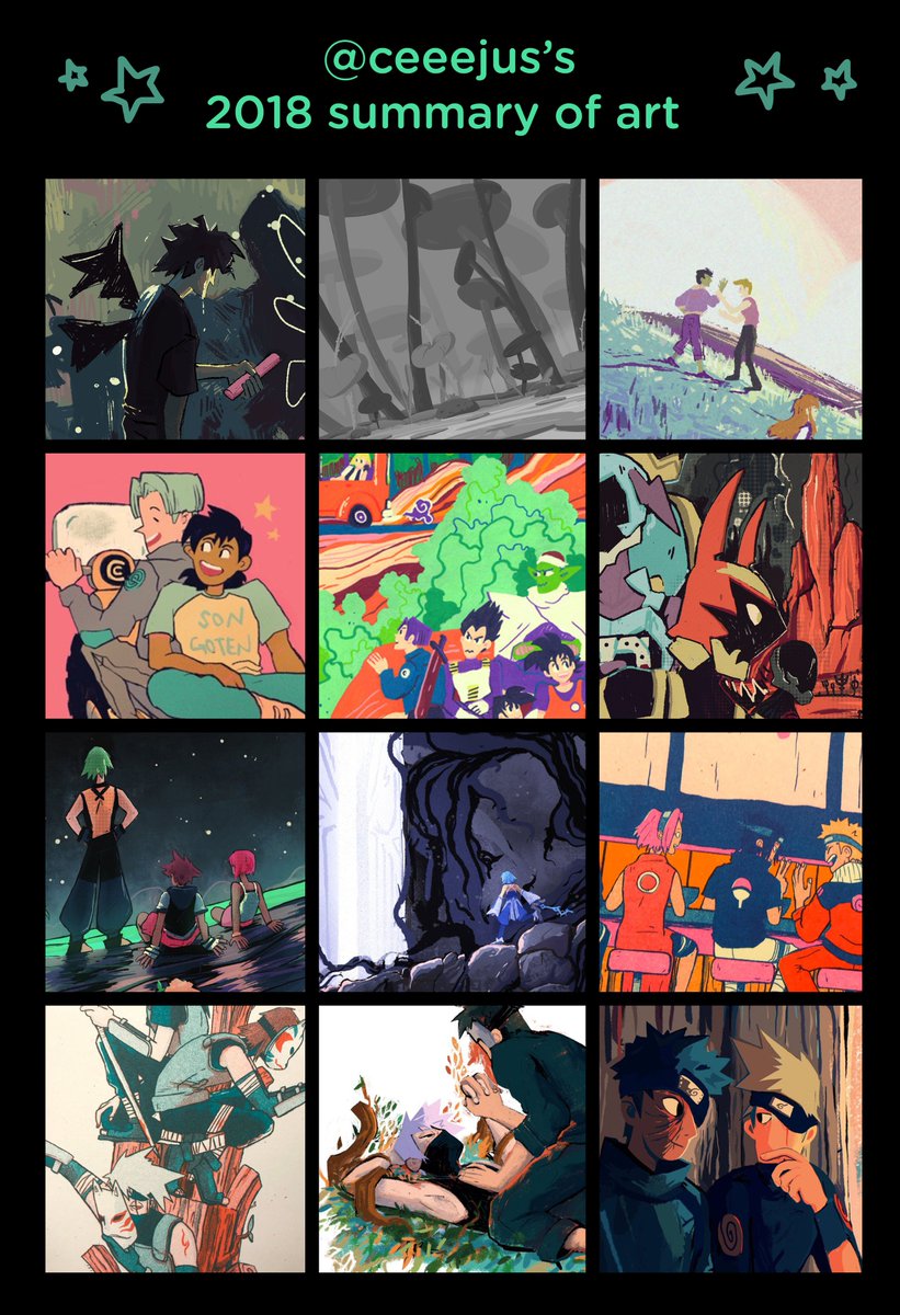 sliding in just under the wire with my art summary... i drew a lot of fanart this year... and i think that's just fine 