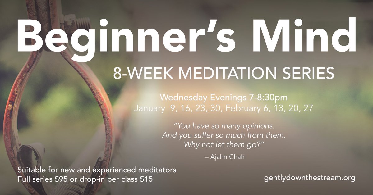 merenamedesign's tweet photo. Starts Jan 9: an 8-week meditation series. Learn to cultivate freshness of mind through a daily practice of inner stillness + insight.
#meditation #mindfulness #insight #vipassana #buddhism #awaken #clarity #kindness #peace #portcolborne #forterie #welland #wainfleet https://t.co/PNWvoSwfD1