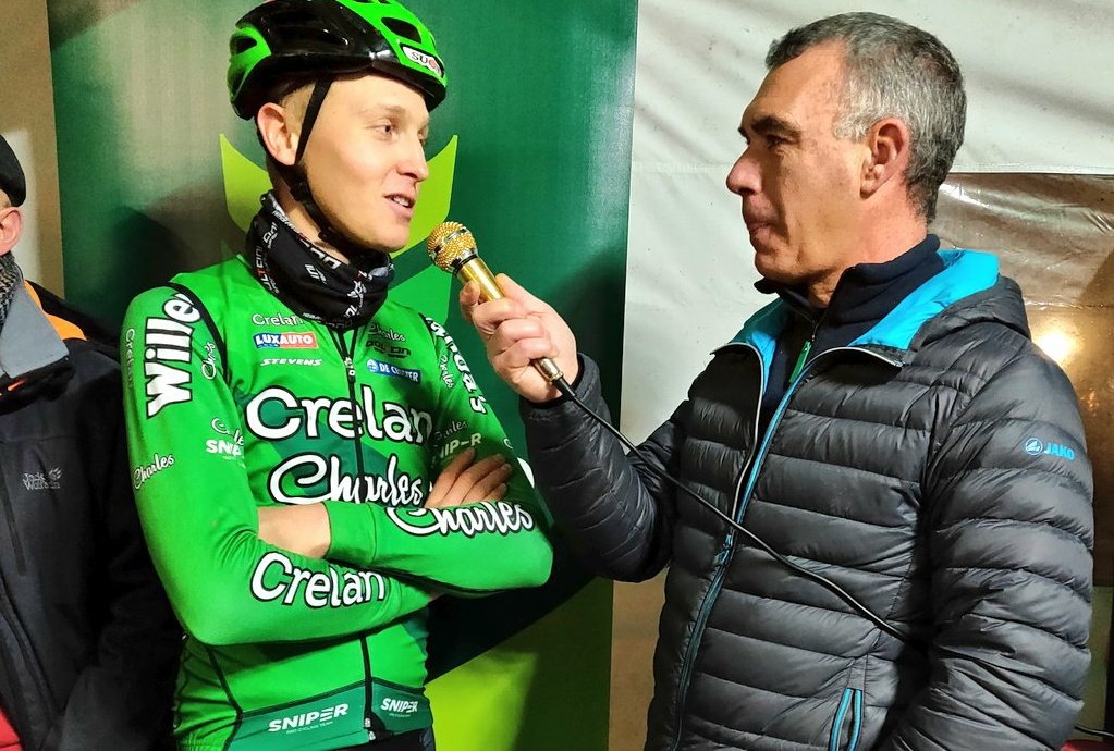 Last race of 2018.
Last race with our partner <a href="/CrelanBank/">Crelan</a>.
Last race for <a href="/MerlierTim/">Tim Merlier</a> in green. 

Thank you Crelan for your support! 💚
Thank you Tim for your dedication. Good luck in 2019! 💪

#Crelan #Charles #AimHigher #all4goolie #SPDiegem <a href="/SuperprestigeCX/">SuperprestigeCX</a> #Superprestige2019