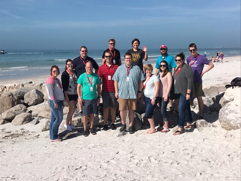 SWIHMB staff enjoying the beach.