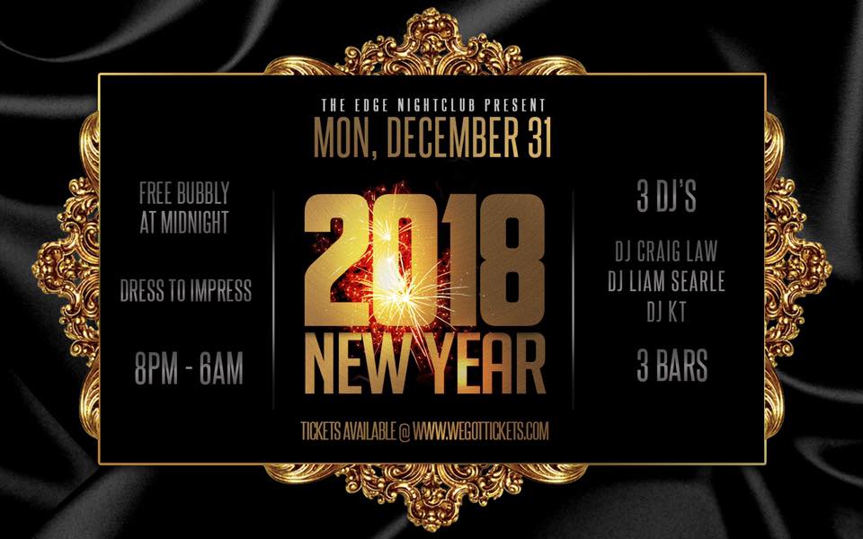 YOUR LAST CHANCE TO GET TICKETS FOR THE NYE PARTY IS TOMORROW AT 6PM!!!