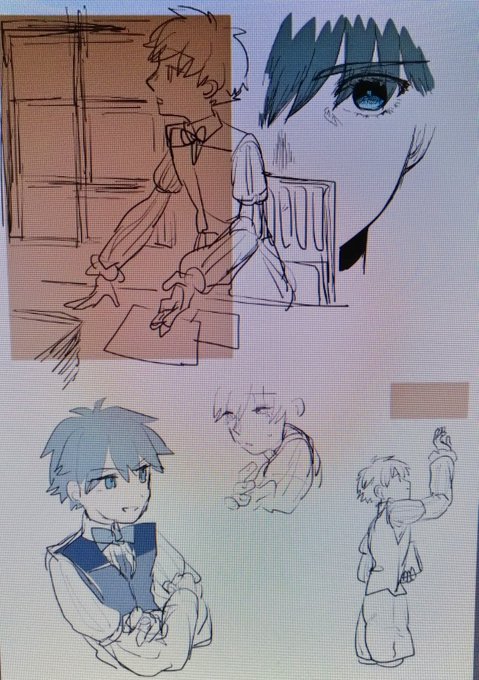 落書きとなんかめちゃくちゃ笑ってる二人 