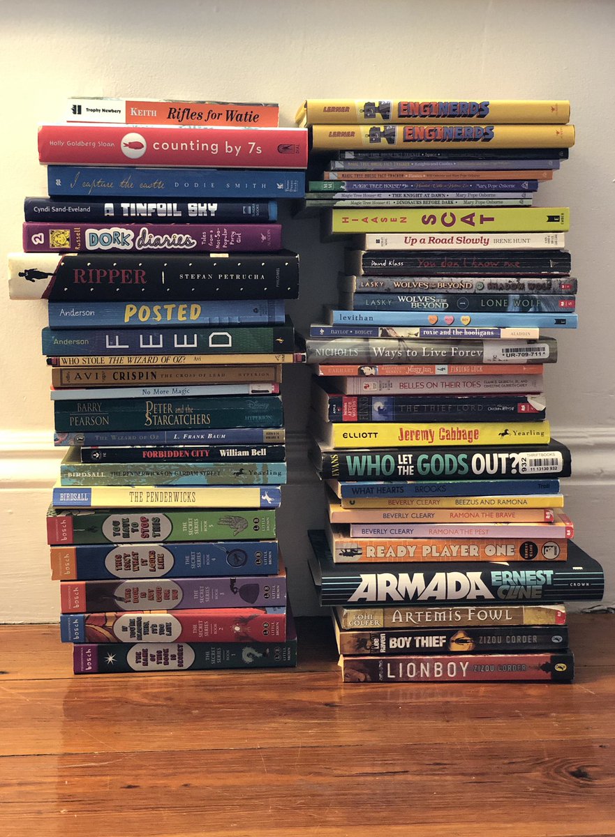 I’ve already begun gathering books to give to schools to give to students to take home over the summer.

Here’s what I do:

—set aside some author copies
—look for library sales/yard sales/remainders
—ask for donations from ppl whose kids have “grown out” of books

#KidsNeedBooks