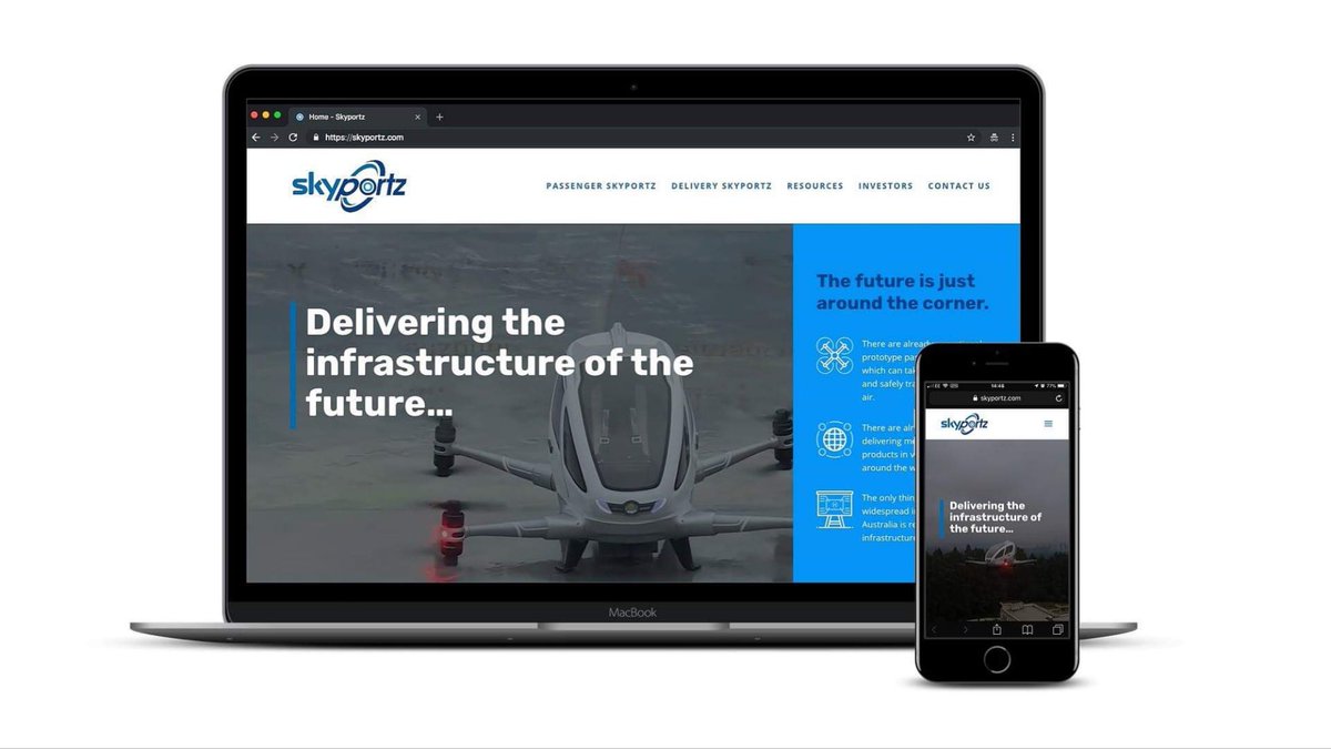 UnityWebsites's tweet image. Check out this really cool project we’ve been involved in the last month &amp;gt; skyportz.com 🛸 #webdesign #wordpress #1pager