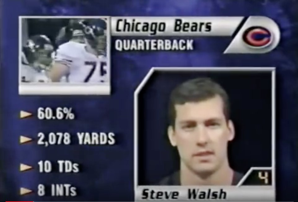 With the Rams leading San Fran 31-10 at halftime, the odds are high that the Bears will play on Wild Card weekend. The last time they did? January 1, 1995, a shocking and thrilling 35-18 upset in Minnesota of the NFC Central-champion Vikings.This was our offense that day: