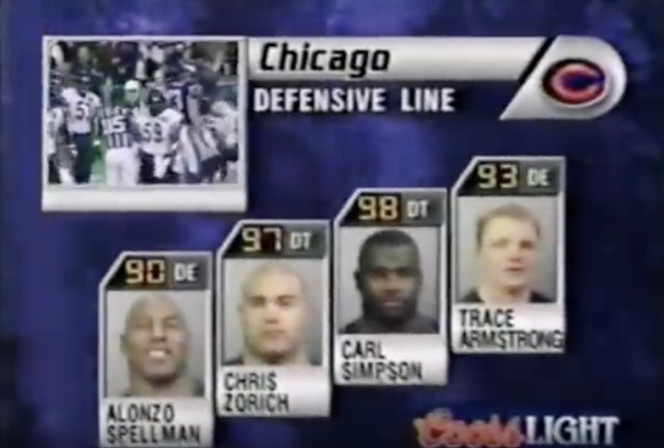 The last time the Bears played in a Wild Card game was after the 1994 season. Every playoffs we've made since then, we've had a bye: 2001, 2005, 2006, 2010.Here was our starting defense in our huge upset win over the Vikings, January 1, 1995, led by HC Dave Wannstedt: