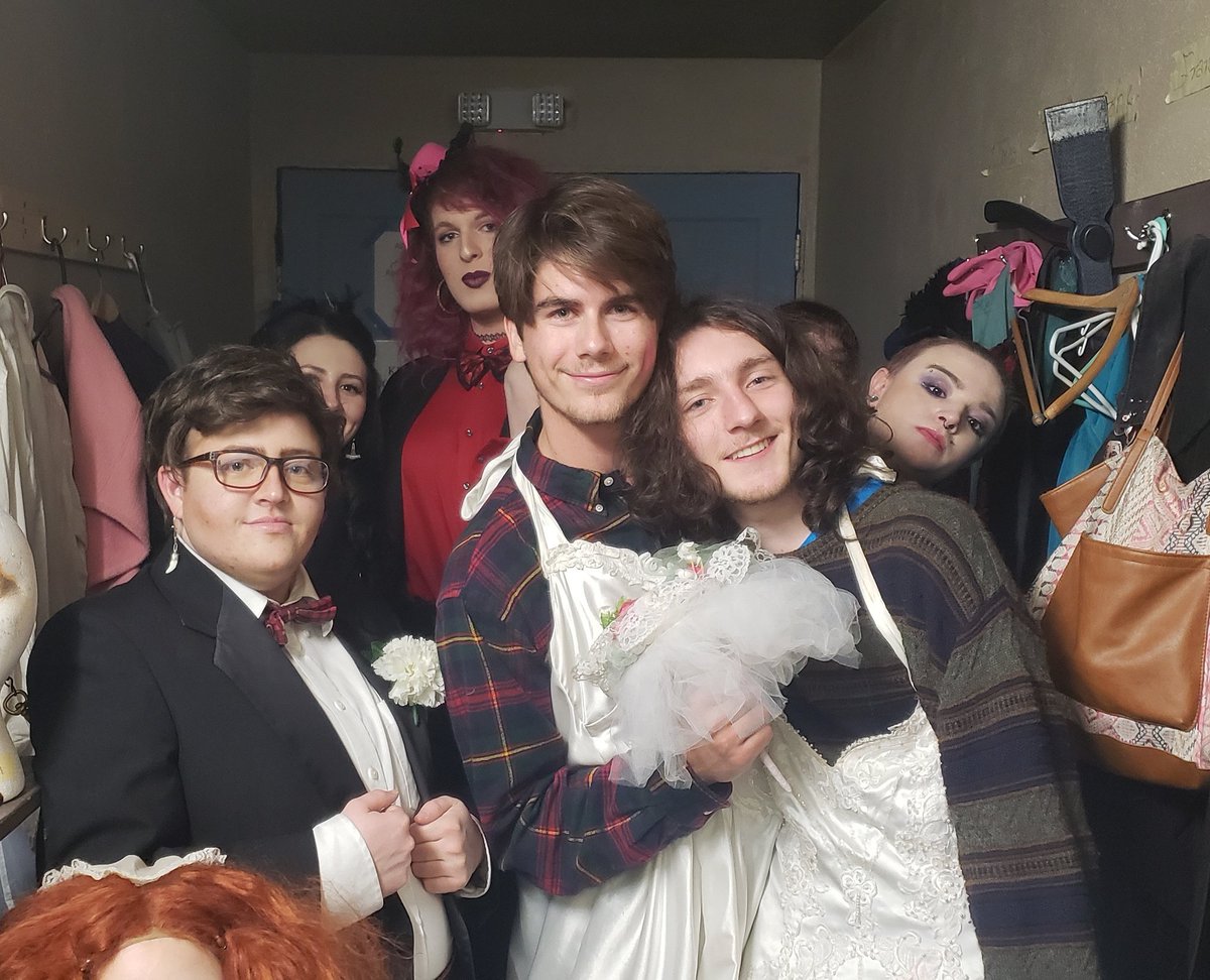 rockyhorrorpdx's tweet image. The final wedding of the 64th Term! This term has been a blast! We will have an All-Star show next weekend as we make way for the 65th term so mark your calendars and hope to see you there! #rockypdx #toastout #wedding #bettyandralph #brad #asshole #transylvanians
