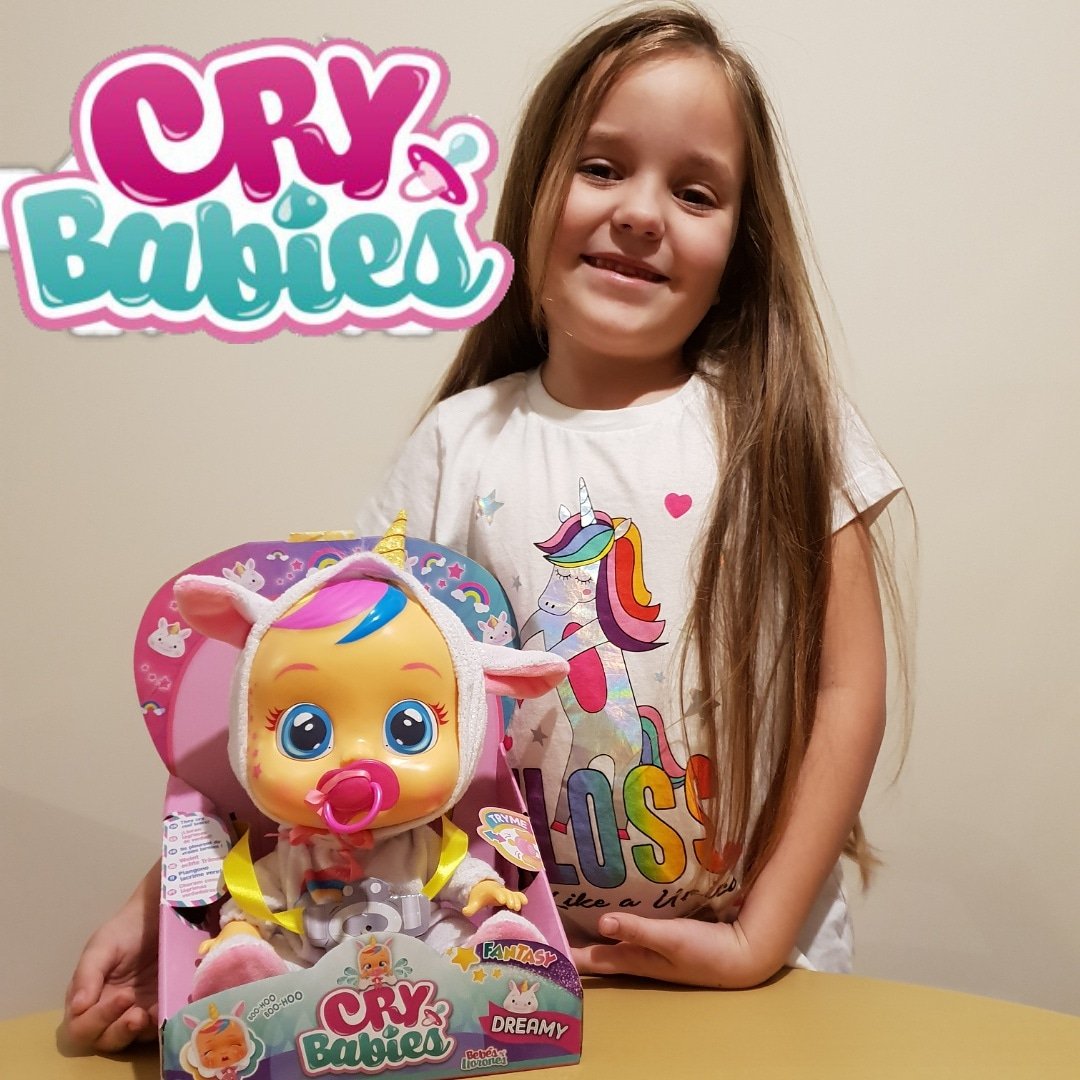 cry babies dreamy unicorn doll