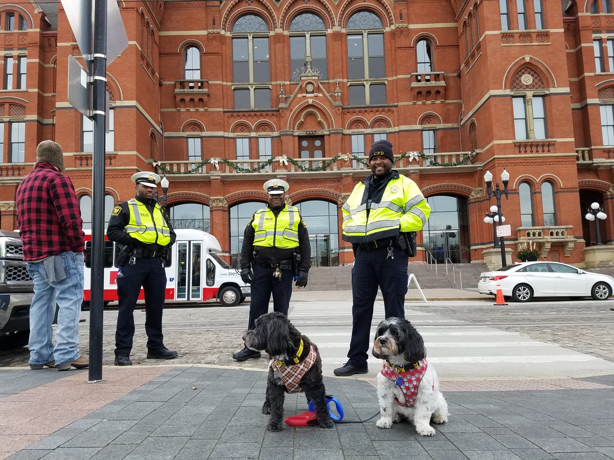 TanaWeingartner's tweet photo. Took my nephews Ori and Gryffindor to visit some of my favorite spots in Over-the-Rhine today. #NationalPuplicRadio #DogsOfNPR #NPRLife https://t.co/Jx7VzI9A49