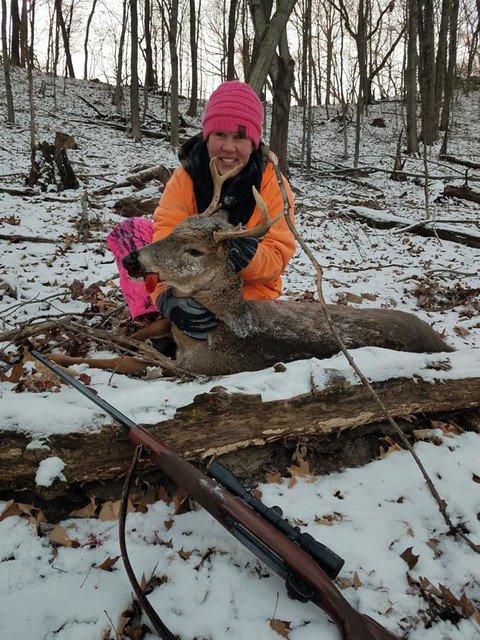 BucksofWI's tweet photo. Tonya Ranee 11-18-19

First hunt behind the gun she was able to shoot her first buck.

#BucksofWisconsin #BucksOfAmerica
https://t.co/HSfZWTujHR https://t.co/aBizjc8YOY