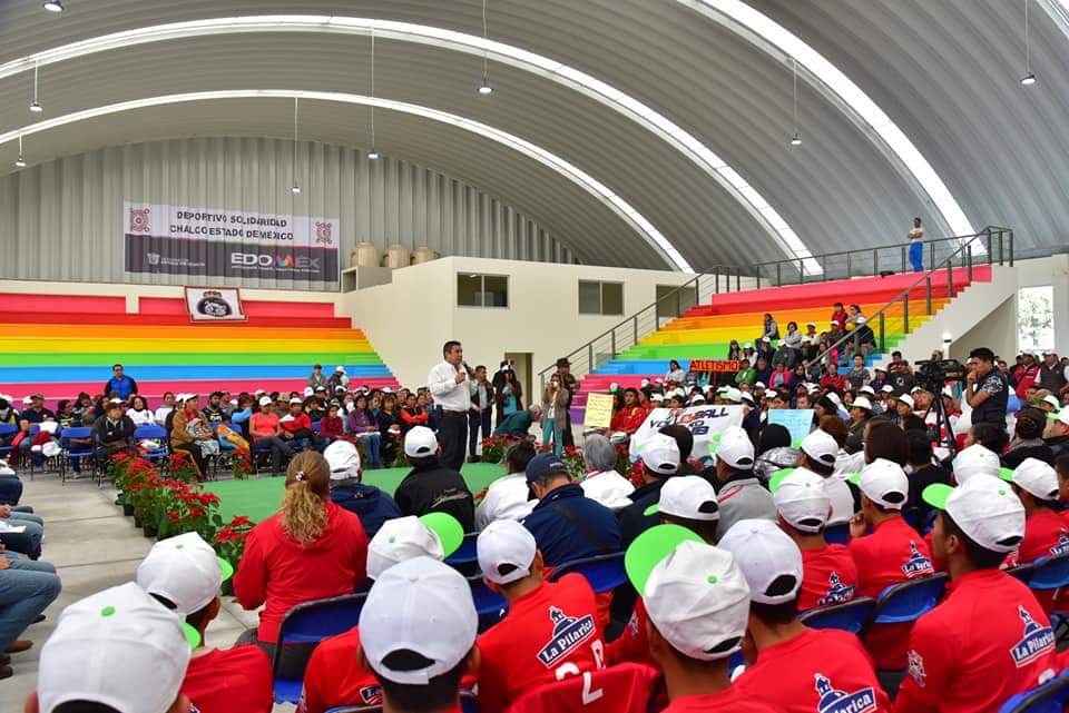jmcarbajal's tweet photo. Inauguramos el Centro Regional de Deporte de Alto Rendimiento de Chalco, ubicado en el Deportivo Solidaridad y que servirá para todos aquellos deportistas chalquenses tengan las mejores instalaciones y equipamiento para desarrollarse al máximo y poner en alto el nombre de #Chalco https://t.co/eBjkaCdrgQ