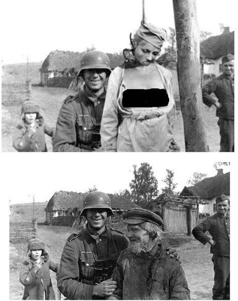 _NadeemZaidi's tweet photo. #FakeHolocaust
The jew zionist controlled main stream media always trot out photos as evidence
However modern techniques are now exposing many of these photos as fakes.
Here is a small sample below to show how it was done: https://t.co/nBLOFjMw4F
