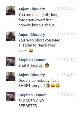 StephenCYLennon's tweet photo. Why is nothing done about this @bedspolice is this not a HATE crime?

#TommyRobinson #ShortPeopleProblems #HateSpeech #AnjemChoudry https://t.co/zP1cyL5agY