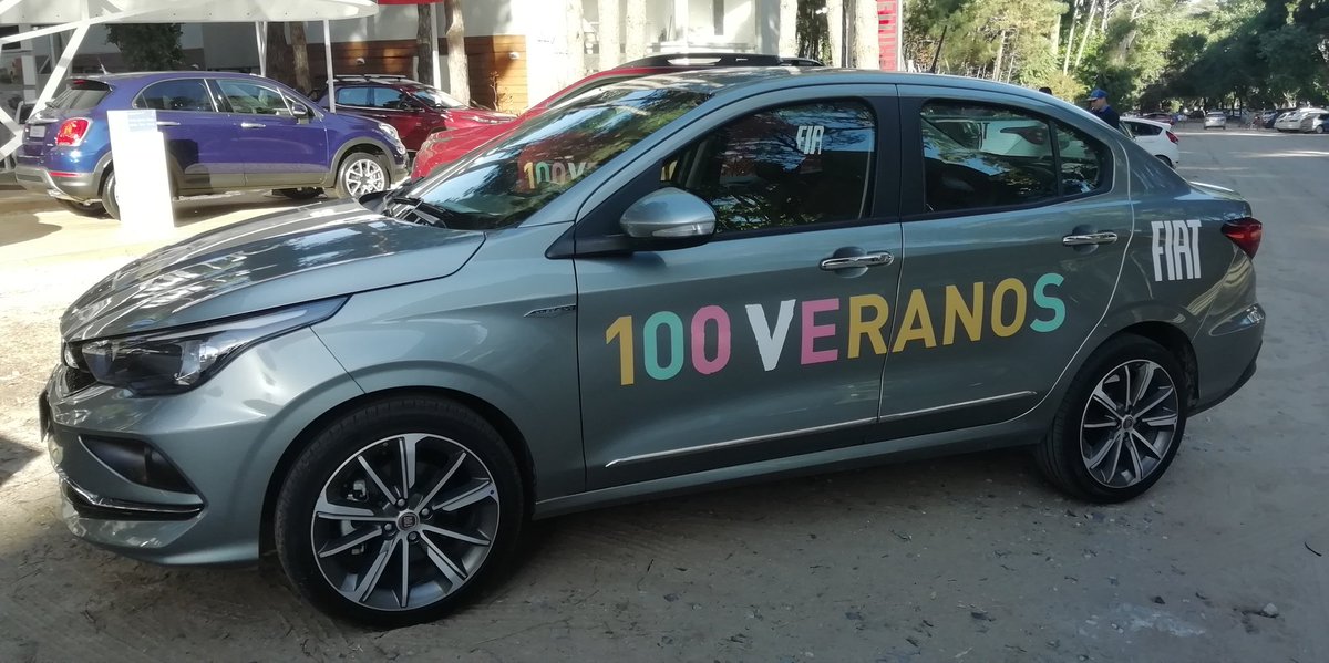 autoexecutiveAR's tweet photo. #SalóndeVerano @fiatargentina cumple 100 años en 🇦🇷 En Cariló, en Avellano entre Boyero y Benteveo, inicia la celebración 🎉 Te gusta el logo del festejo? 😀 Hay tests d #Cronos #500Abarth #ToroVolcano #500XCross  ploteados "💯 Veranos Fiat"‼️Sigue gran recital en #MardelPlata🤔 https://t.co/fpHWSeIfd9