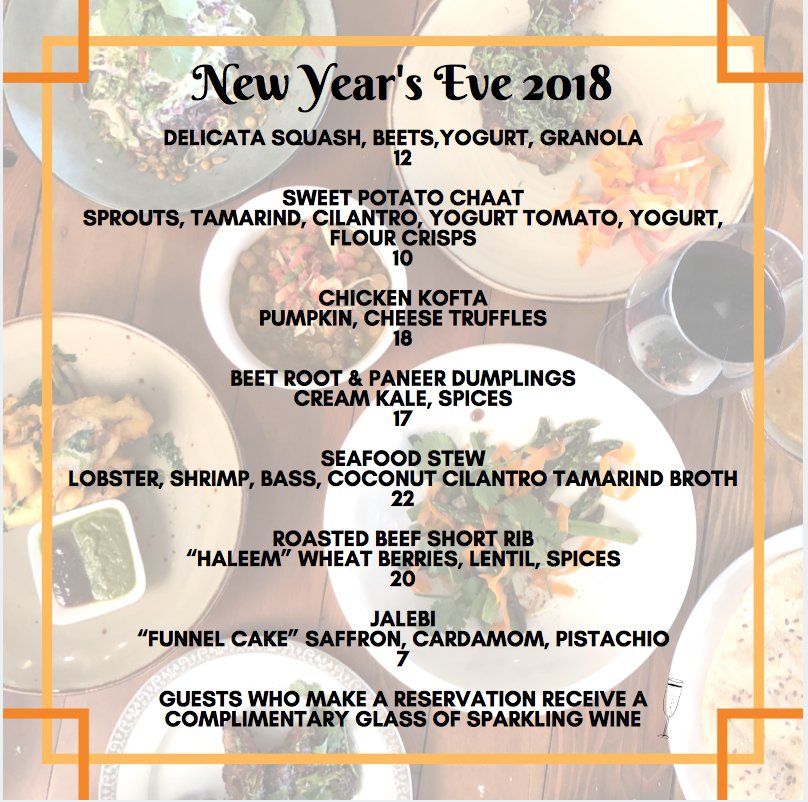 RituIndianSF's tweet photo. Don’t forget to make your reservation for our special New Years Eve menu! Bring in 2019 the right way at Ritu!

https://t.co/Hso5T8M59N https://t.co/o2kSoI9j2Y