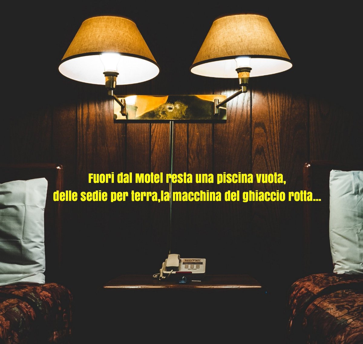 ubetramo's tweet photo. " Fuori dal Motel resta una piscina vuota, delle sedie per terra, la macchina del ghiaccio rotta... "🔥🔥

#umbertoti #Alaska #Motel #song #songoftheday #newalbum #goodmusic #fallowme #staytuned #indieitalia #instamusic #Jacuzistudio #NewModelLabel #Tikkamusic https://t.co/YsknuxfoJ6
