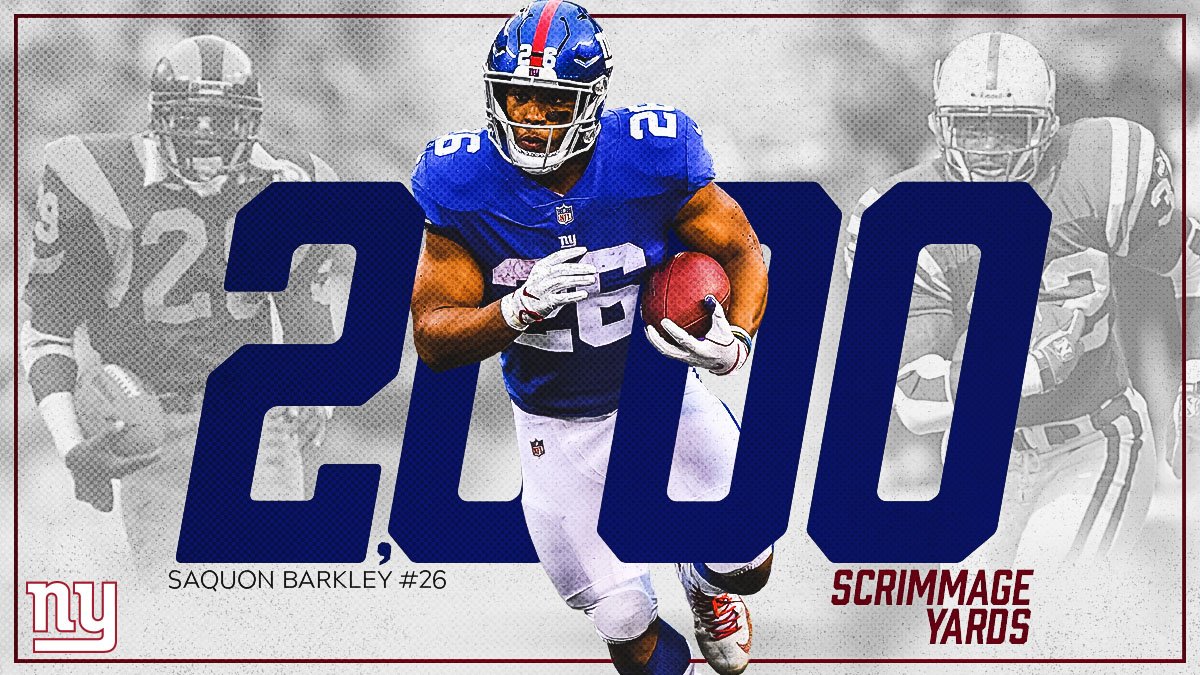New York Giants on X: '.@saquon just became the third rookie
