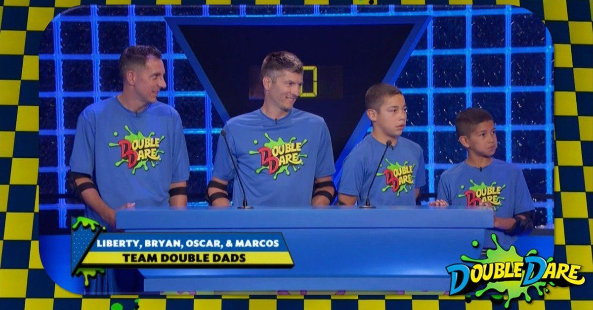 instinctmag's tweet photo. Nickelodeon's "Double Dare" Included A Family With Two Dads https://t.co/g1NZldvC07 #DoubleDare #DoubleDads #GayParents #SameSexParents #TV https://t.co/n5xQDZ9mWC