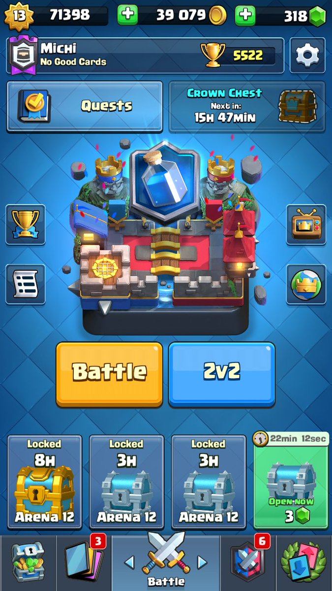 TryhardingM's tweet photo. Reached Master III for the first time today and only 2 days ago i hit Master II, also for the first time ever. Pretty proud of myself. Btw: I'm f2p
@ClashRoyale @nickatnyteYT @ChiefPat @CWA @OJeveryday @MOLT_YT @SurgicalGoblin @CamaroBroGaming @GaladonGaming https://t.co/JjJbHwvEKd