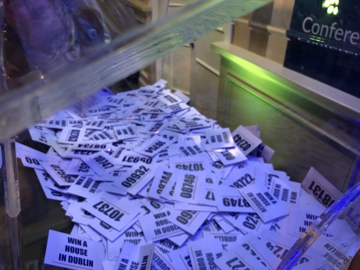We will be streaming the draw live on Facebook from 9pm! Tune in to see whose lucky names are going to be drawn from our drum! facebook.com/winahouseindub…