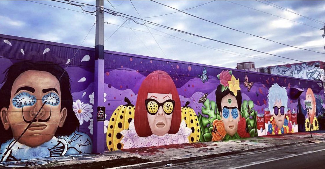 ParaisoBay's tweet photo. Dali, Kusama, Kahlo, Warhol and Van Gogh. 
Stop by the Wynwood Art District and check out this modern homage to some of the greatest artists in history.  | 📸: @myriamhabour via instagram https://t.co/LMxACaxk1G