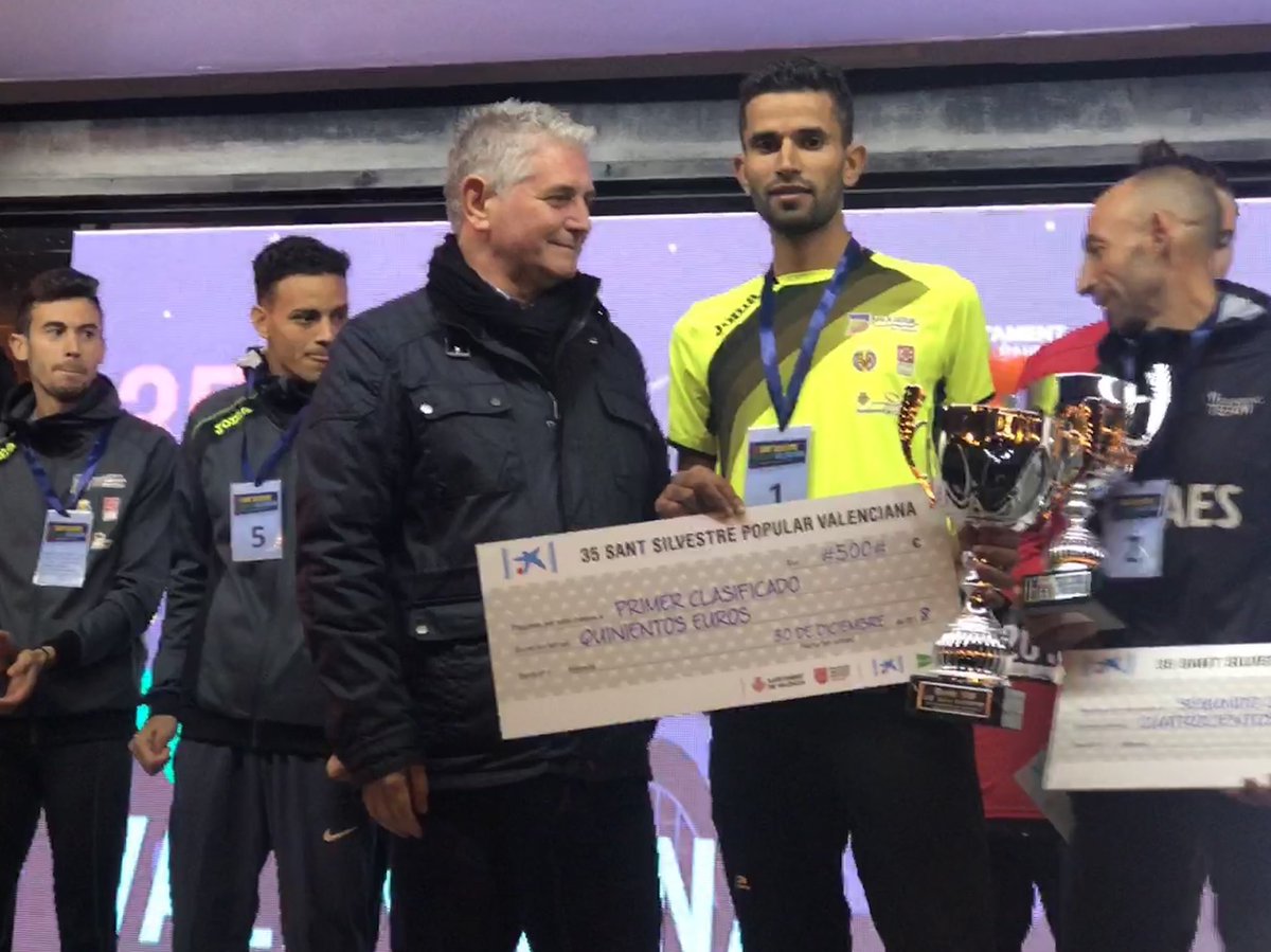 En la San Silvestre de Valencia el triunfo ha sido para nuestro atleta Jaouad Chemlal, con buenas clasificaciones para Abde El Kayami (5°) y Eric Peñalver (6°).