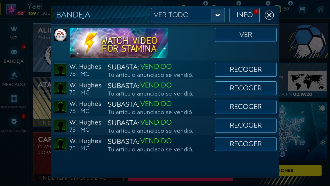 YaelYoutuber's tweet photo. @SeiyaLibraGamer @FutbolStarsCF @tutiofifa @alvarez_viactor @fifa_droid RT PORFAVOR COMPREN JUGADORES EN MENOS DE 32000 monedas y los revenden en 40000 pujar y 45000 en compra definitiva tarde o efectivo se van como agua aprovechen https://t.co/XYV5bLZKuj