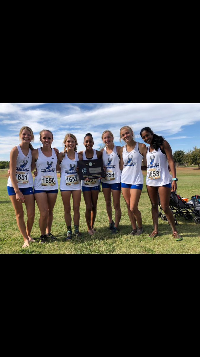 DeerCreekXC's tweet photo. Regionals was success w/girls as regional champs &amp;boys as regional runner-ups. Course was a quagmire w/ “swim” sections after days of rain but we survived &amp; advanced. And The Lord kept us all safe&amp;healthy &amp; that’s the important thing! Look how sharp we look in our dress whites! https://t.co/JmVG9em0nA