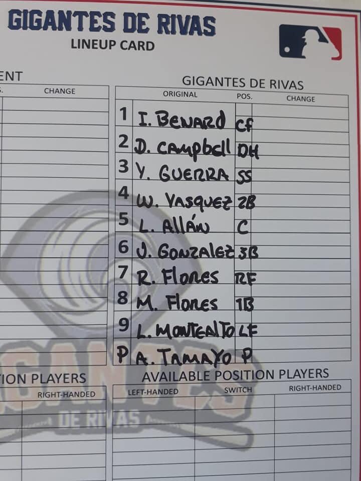 LINE UP DE HOY