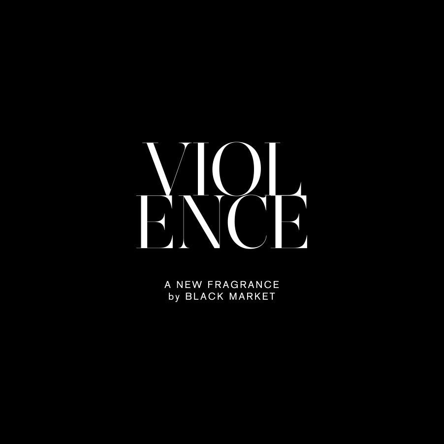 PomadeDesignNYC's tweet photo. Branding for new fragrance, Violence, by @blackmarket_nyc 
.
.
.
#perfume #fragrance #luxury #fashion #violence #typography #brand #design #logo #packagingdesign #label #graphicdesign #bmny #black https://t.co/17W8UOK02f