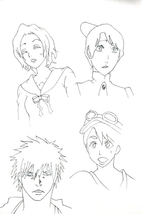 BLEACHの模写練習～! 