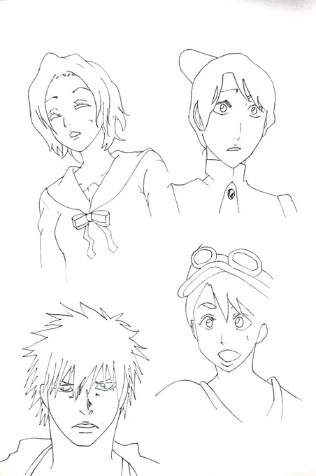 BLEACHの模写練習～! 
