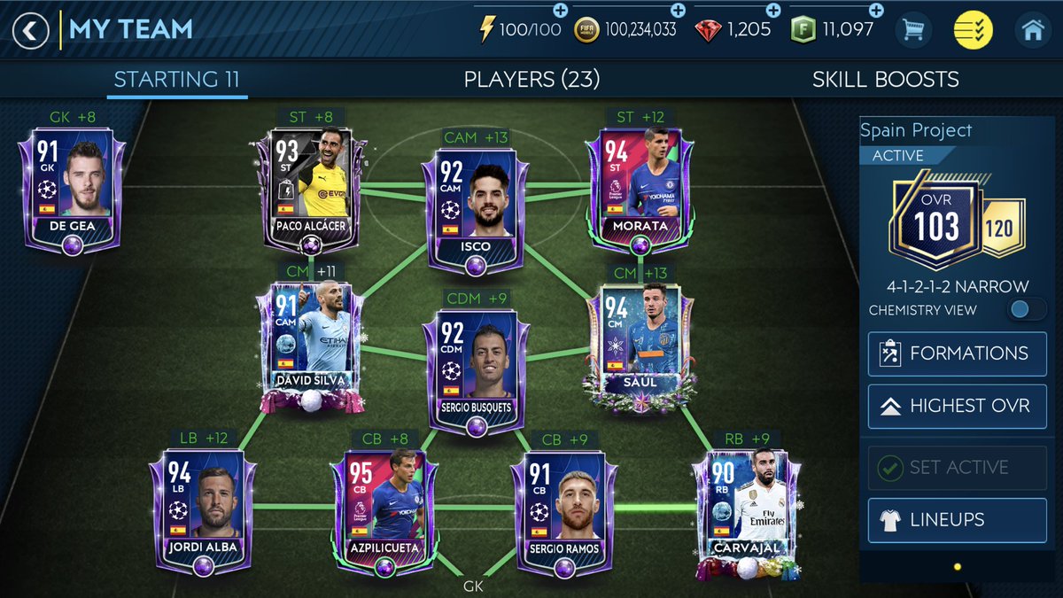 John Fernandez Week 14 Of Fifamobile Fifa19 Squadshowoffsunday Squad Is Perfect After Adding Ultimate Toty De Gea 109 Ovr T Co C3sqvmdavg