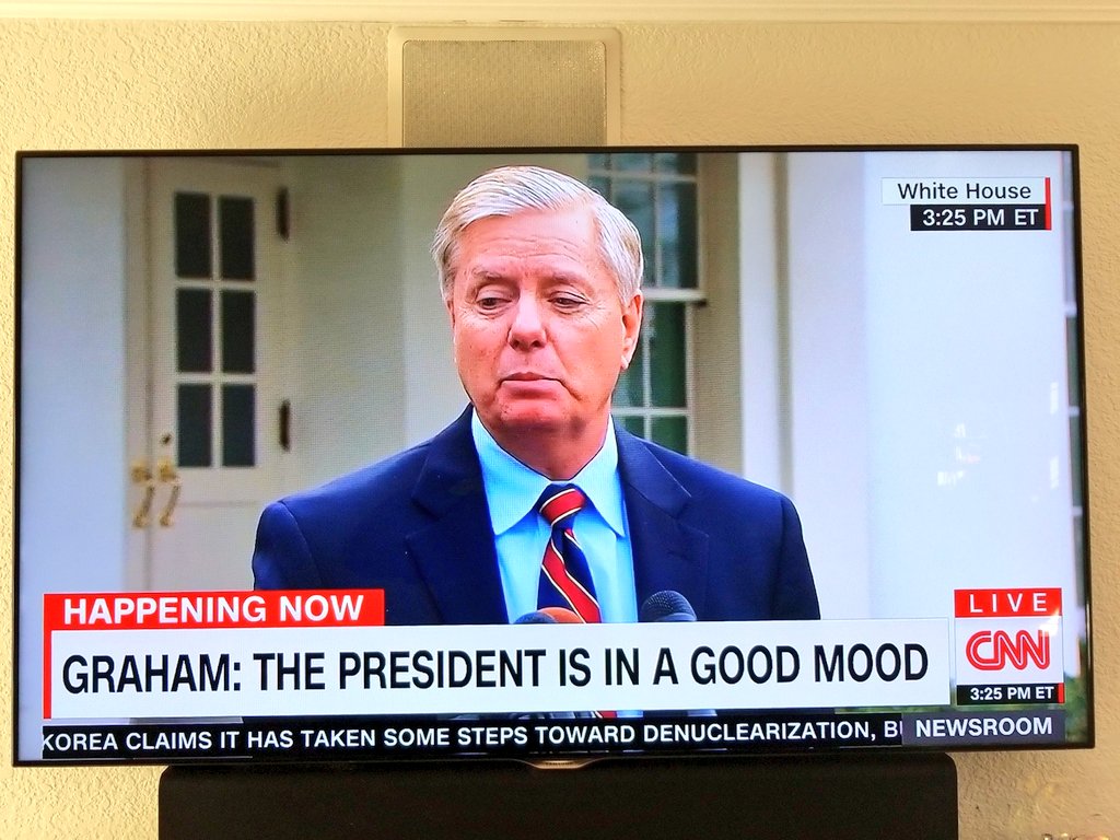 Lindsay Graham sounding less like a senator and more like an nursing home orderly.