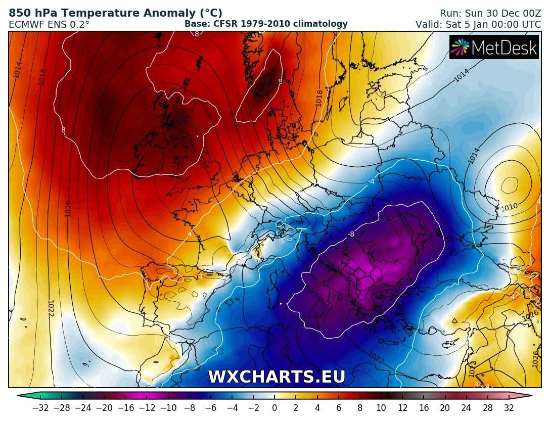 severeweatherEU's tweet photo. Powerful Arctic outbreak across the east-central Europe and Balkan peninsula next week! Lots of snow into WSW Balkan and Turkey:

https://t.co/f4oanb1xoK https://t.co/Iwp6xiTZ9x