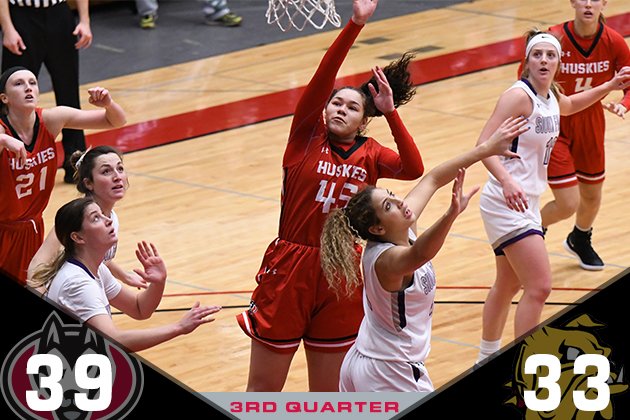 To the fourth we go! @SCSUHUSKIES lead UMD 39-31 with 10 minutes remaining in regulation #unleashSCSU #NSICWBB
